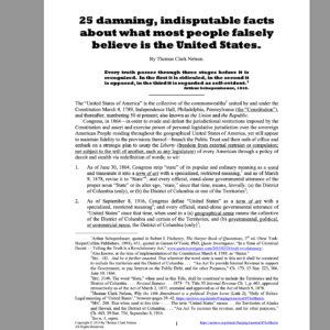 25 DAMING INDISPUTABLE FACTS ABOUT WHAT MOST PEOPLE FALSELY BELIEVE IS THE UNITED STATES