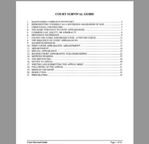 Court Survival Guide   Criinal or Civil? Common Law or Contract Under Colorable Admiralty Jurisdiction?