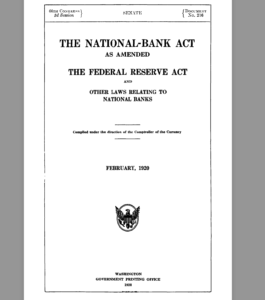 National Banking acting of December 1919   June 5 1920   Volume 6