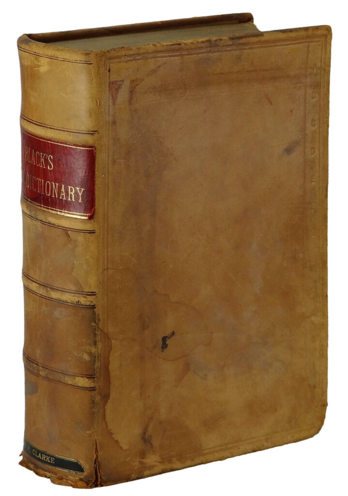 blacks law 1st edition 1891