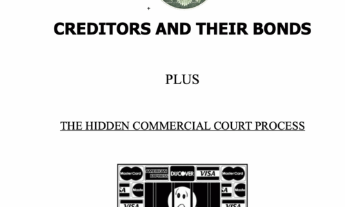CREDITORS AND THEIR BONDS and THE HIDDEN COMMERCIAL COURT PROCESS