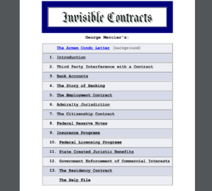 INVISIBLE CONTRACTS Residency, Voter Registration, DMV Registrations, and More   By George Mercier