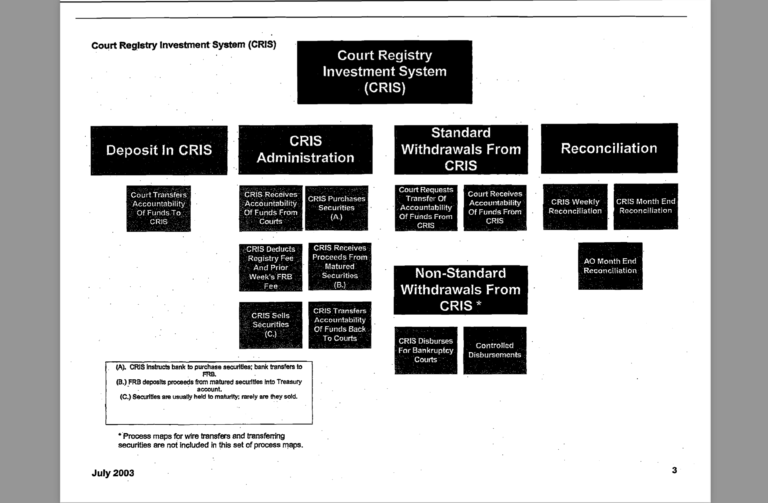 IT #39 S ALL COMMERCE: CRIS (Court Registry Investment System) Analysis and