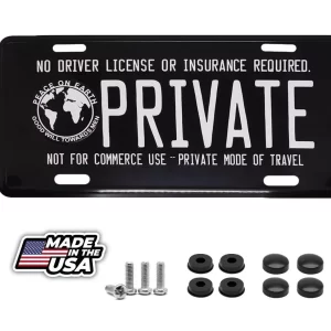 Private plate