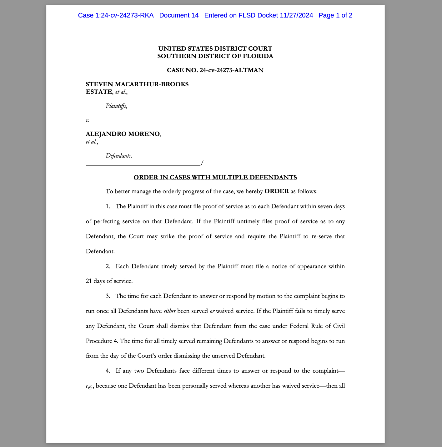 Plaintiffs File Supplemental Affirmation, Notice of Continued Dishonor and Default, and Demand for Sanctions, Summary Judgment, and Relief in the Matter of Judge Roy K. Altman