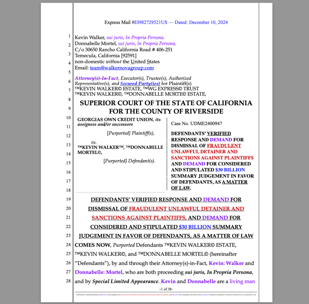 $30 Billion Lawsuit: Georgia’s Own Credit Union and Conspirators Caught in UCC Violations and Undeniable and Proven Fraud