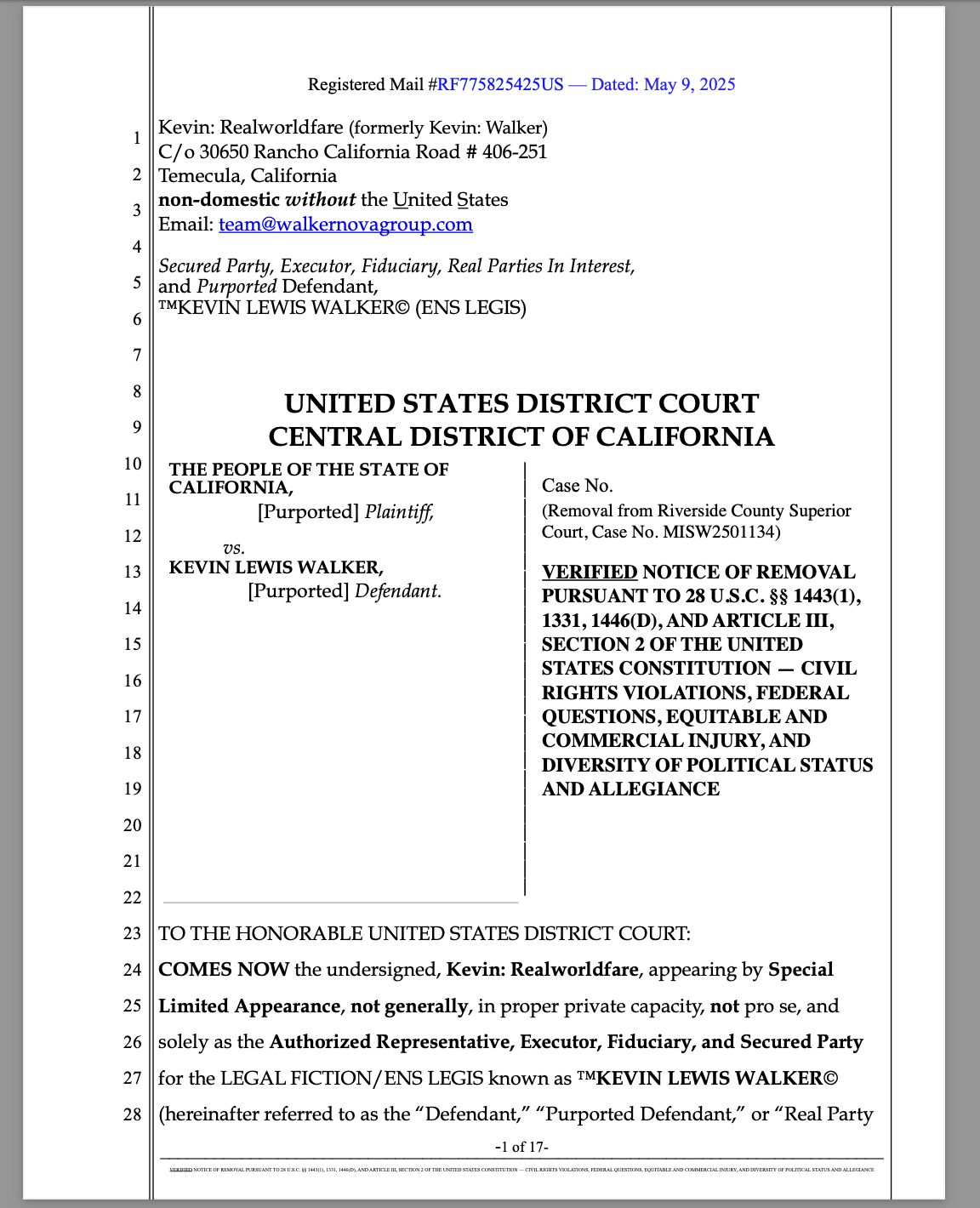 RICO in Riverside, California: Corrupt Courts, Fraudulent Actors, and Criminal Obstruction of Federal Jurisdiction