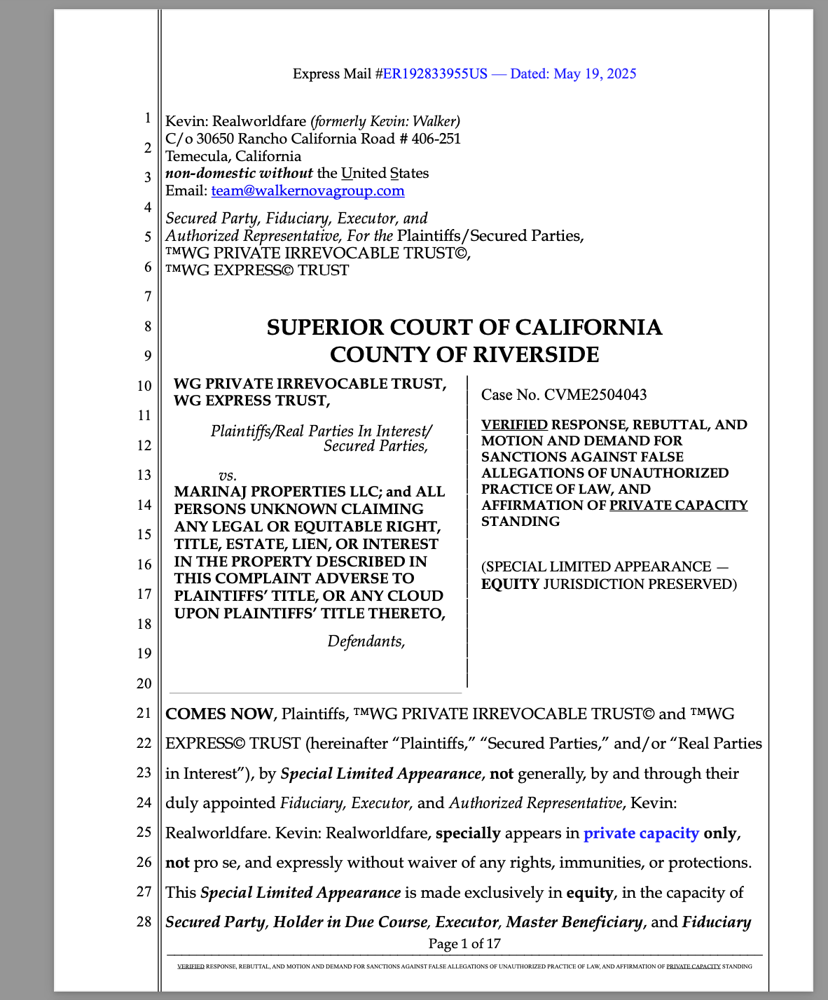 Fraud in the Courtroom: How Bailey legal Group, Naji Doumit, and Marinaj Properties LLCAre Waging War on Law, Equity, Freedom, and Human Dignity