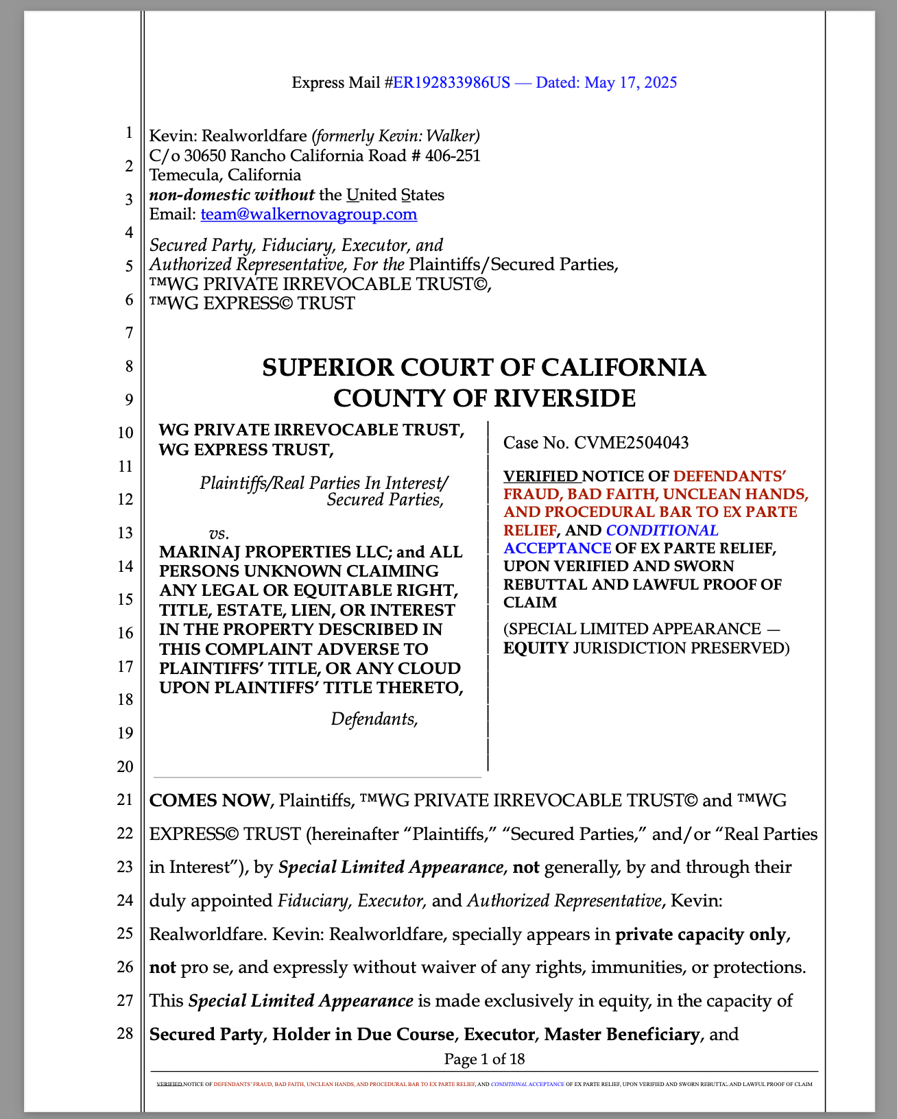 Fraud in the Courtroom: How Bailey legal Group, Naji Doumit, and Marinaj Properties LLCAre Waging War on Law, Equity, Freedom, and Human Dignity