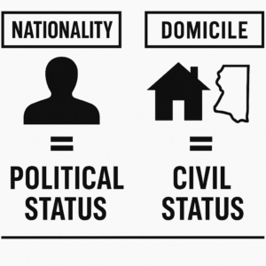 Nationality vs. Civil Status Bloodright Sovereignty Beyond “Domicile”