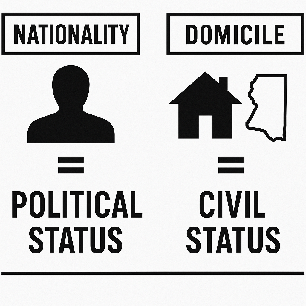 Nationality vs. Civil Status Bloodright Sovereignty Beyond “Domicile”