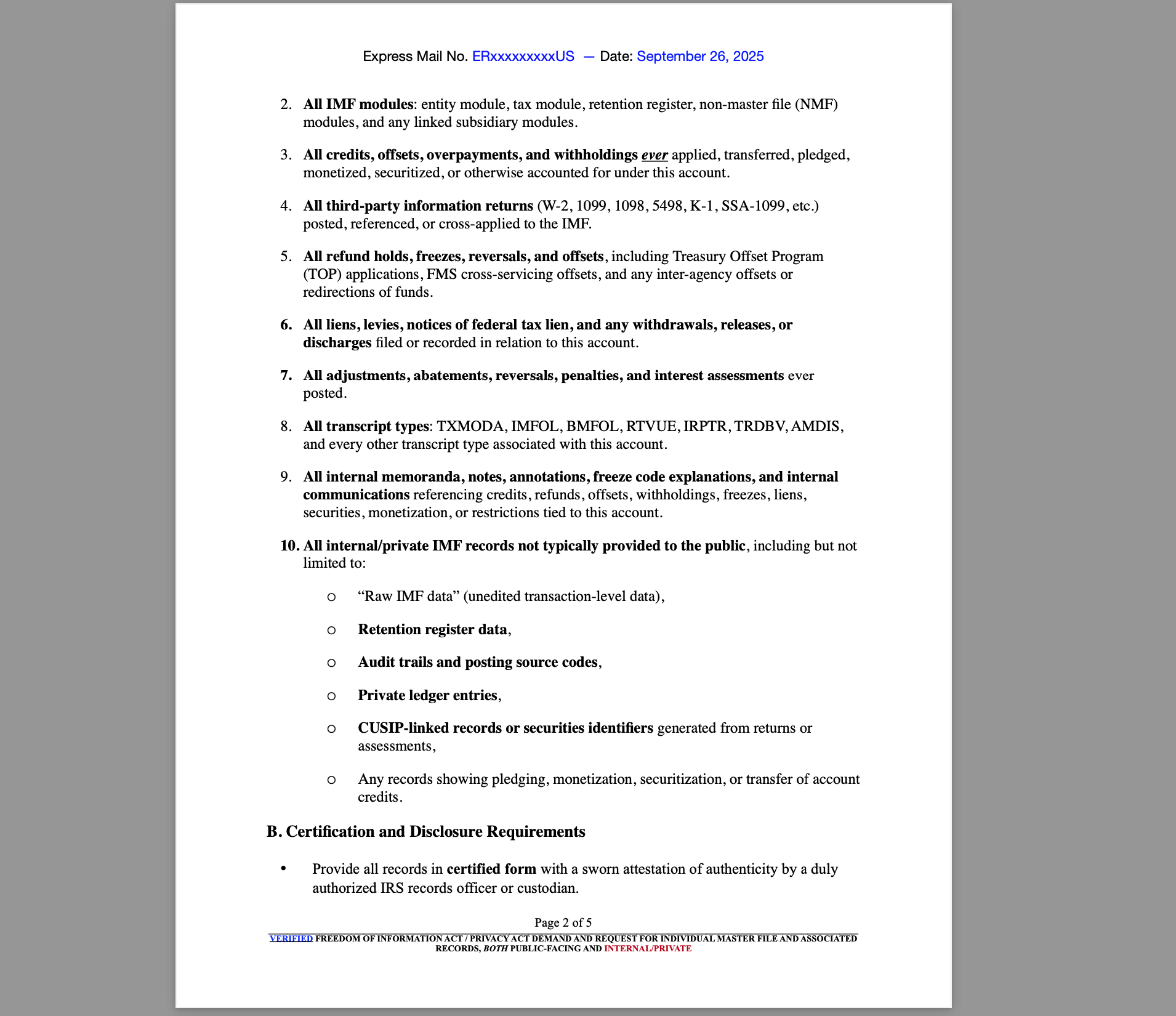 The Individual Master File, Non-Master File, and the Ens Legis: How the System Tracks the U.S. Citizen Franchise