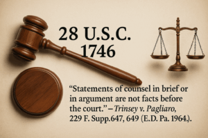 Verified Truth and the Collapse of Jurisdiction: When Courts Ignore 28 U.S.C. § 1746